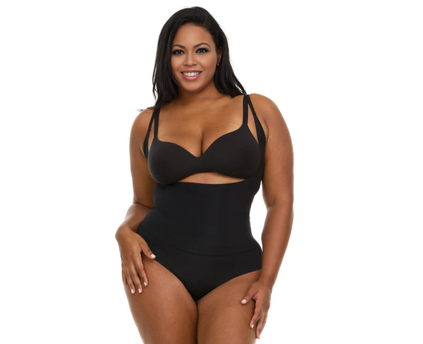 Open-Bust Brief Bodysuit ( Wear Your Own Bra)
