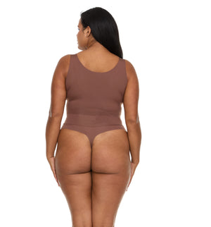 Open-Bust Thong Bodysuit (Wear Your Own Bra)