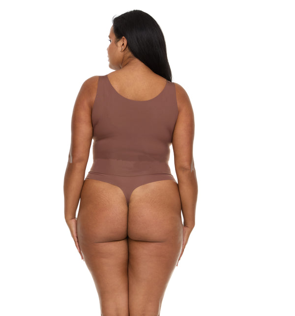 Open-Bust Thong Bodysuit (Wear Your Own Bra)